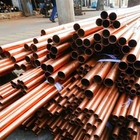 C11000 C10200 Straight Copper Round Pipe Tube Seamless For Water Heated Metal
