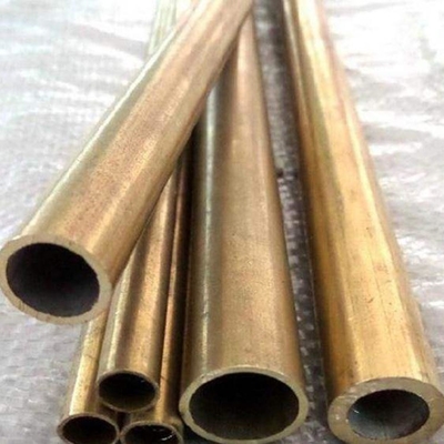 C11000 C10200 Straight Copper Round Pipe Tube Seamless For Water Heated Metal